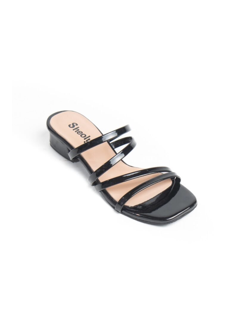 Four Straps Slide Heel