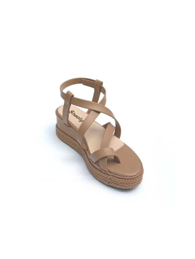 Sheoly Dark Beige Color Wedge Heel - WE100