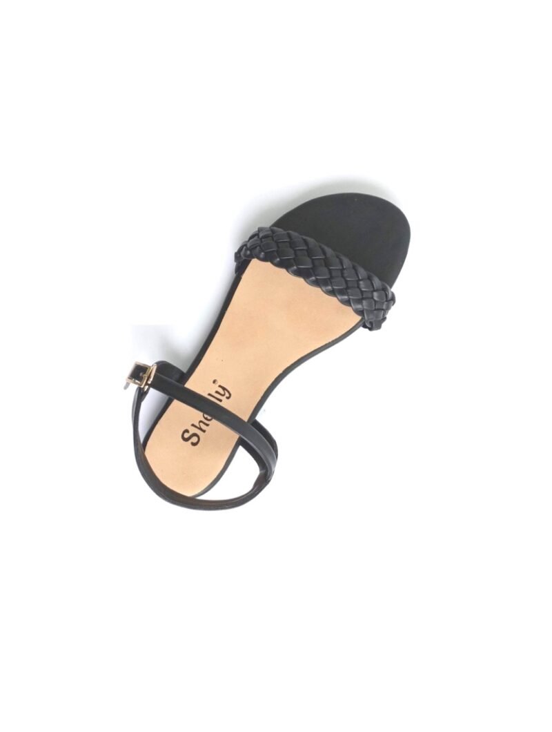 Sheoly Braided Strap Flat Slides