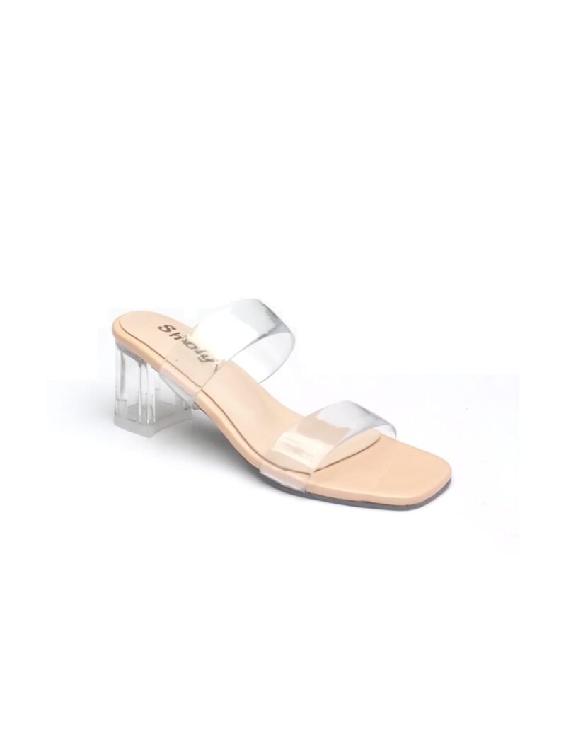 Sheoly Glass Heel Sandals Sri Lanka | Clear Two-Strap Design