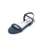 Sheoly Black Flatform Sandals Sri Lanka | Low Heel Ankle Strap